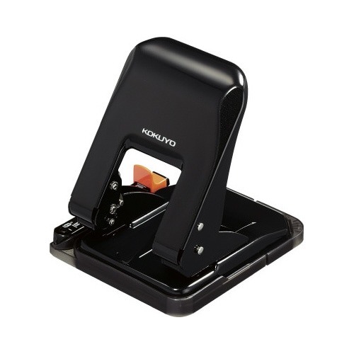 ２穴パンチ　ラクアケ　３７枚穿孔　ブラック画像