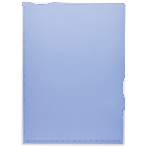 超丈夫なﾏﾁ付ｸﾘｱﾎﾙﾀﾞｰ ﾀﾌﾚﾙ A4ﾀﾃ ﾌﾞﾙｰ 1ﾊﾟｯｸ(5枚)画像