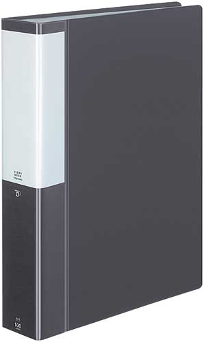 クリヤーブックポジティ　Ａ４縦　濃灰　１００Ｐ４冊画像