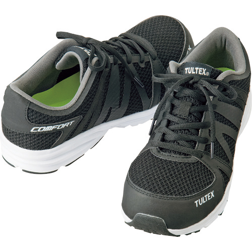 TULTEX(ﾀﾙﾃｯｸｽ) 軽量ｾｰﾌﾃｨｼｭｰｽﾞ ﾌﾞﾗｯｸ 23.5cm 1足画像