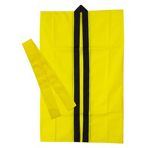 ｶﾗｰ不織布ﾛﾝｸﾞﾊｯﾋﾟ(ﾊﾁﾏｷ付) Jｻｲｽﾞ 黄 1着