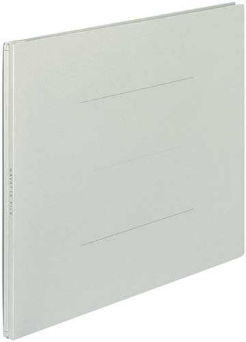 ガバットファイル（紙製）　Ｂ４横　灰１０冊画像