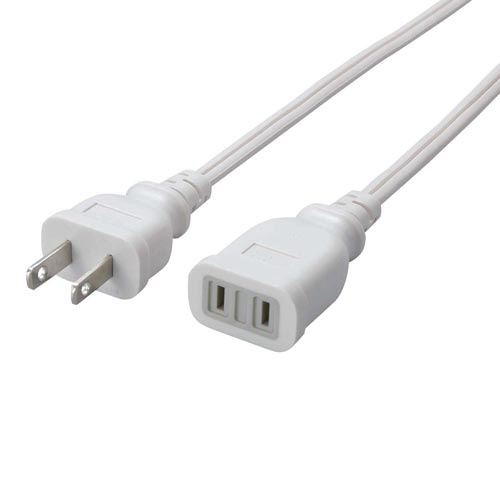 電源延長ケーブル　２ピン－２ピン　３ｍ画像