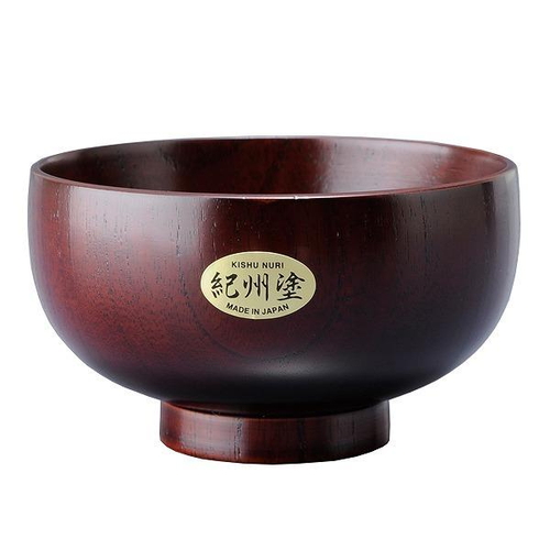 汁椀 木製 380ml 紀州塗 那智 nachi 天然木 食器画像
