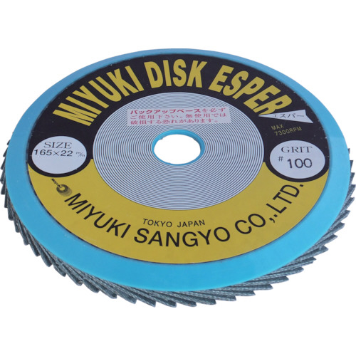 ﾃﾞｨｽｸｴｽﾊﾟｰ Z64 165×22 100# 1個画像