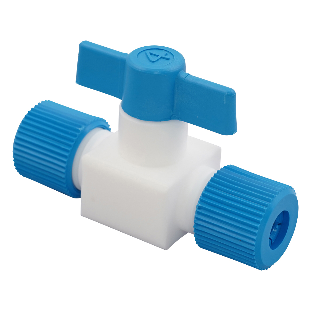 フッ素樹脂製ニ方コック（ロック締め）画像