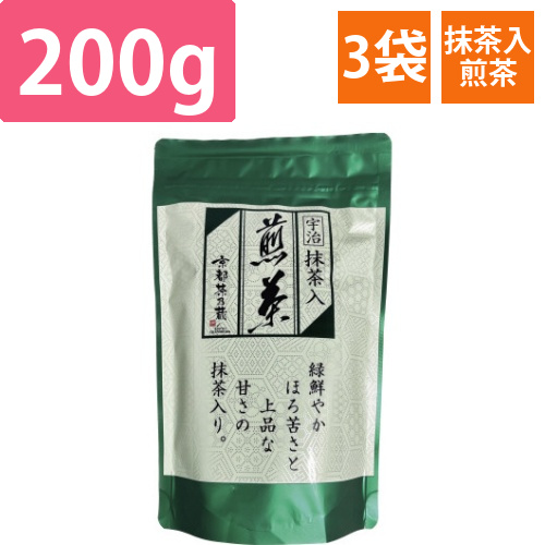 抹茶入り煎茶　200g入×3画像