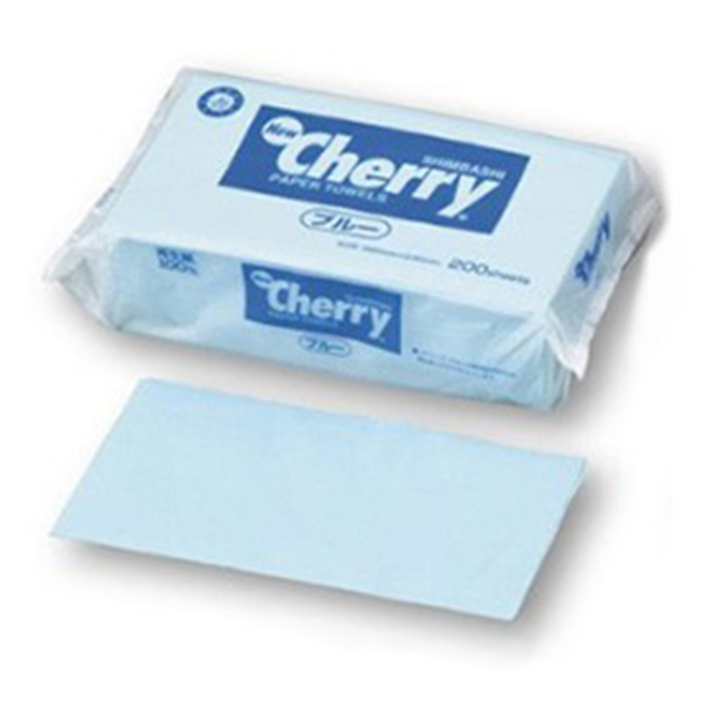 ペーパータオル（カラー） ブルー 1ケース（200枚×35袋入）画像