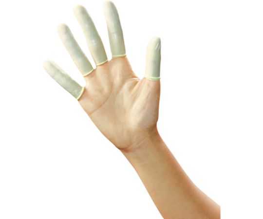 制電指サック（イエロー） L （500個入）画像