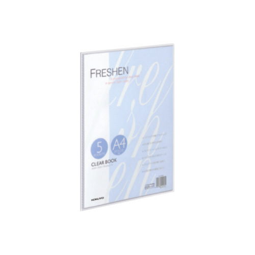 クリヤーブックフレッシェン固定式　Ａ４縦５Ｐ透明画像
