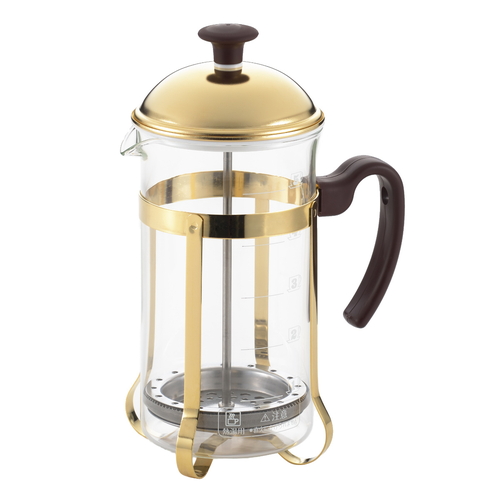 コーヒープレス ティーサーバー 750ml モカブラウン 強化ガラス画像