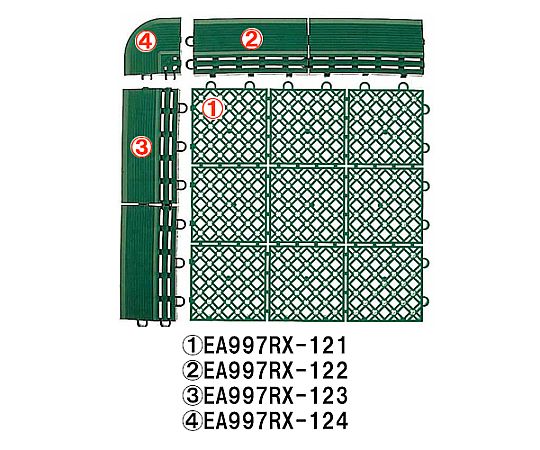 75x150x25mm 中ふち(雌) 透明な素材で作られた、滑らかな表面のフチ部分