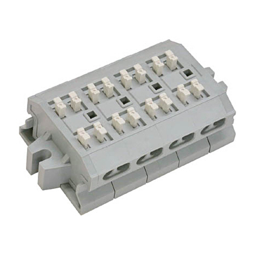 ｽｸﾘｭｰﾚｽ端子台 極数4 1個画像