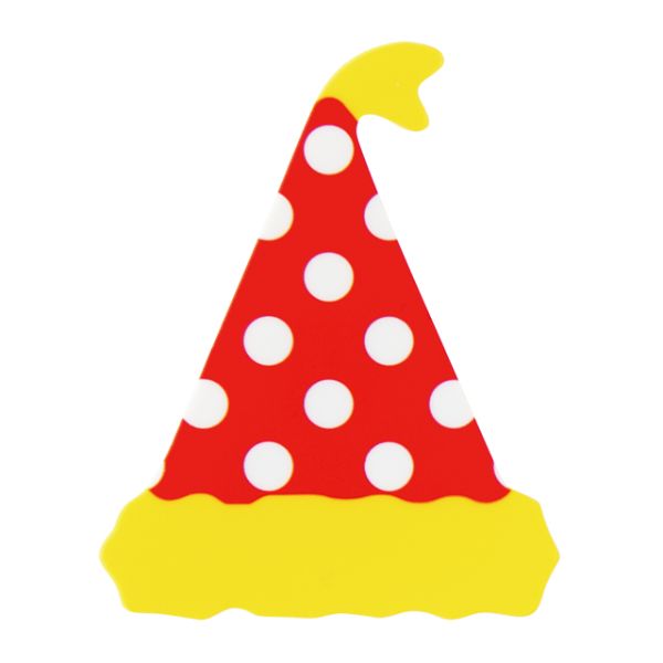 スウィーツ用品 パーティーハットケーキピック レッド-1(100枚) ヘッズ画像