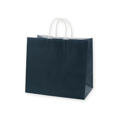 手提げ紙袋（藍・丸紐・幅320×マチ200×高さ290mm）画像