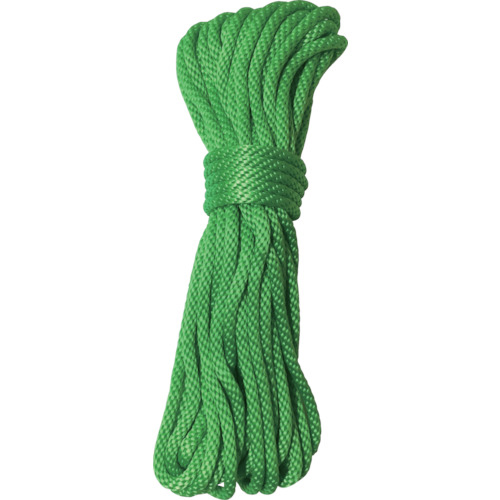 ﾛｰﾌﾟ ﾊﾟｲﾚﾝ金剛打ｶﾗｰﾛｰﾌﾟ 5φ ×10m ｸﾞﾘｰﾝ 1個画像