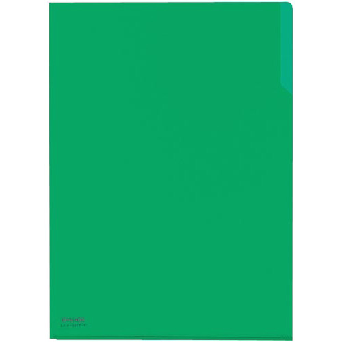 クリヤーホルダー１０　ＰＰ　Ａ４　緑×５冊画像