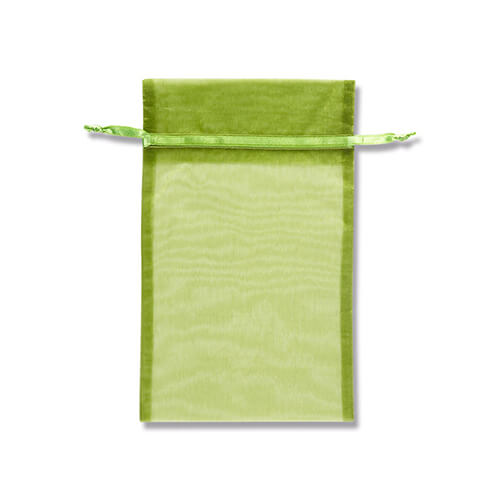 オーガンジーバッグ Ｌ オリーブ １０枚画像