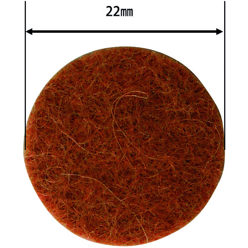 ＷＡＫＩ　フェルトパット　茶　２２Φ　８枚入画像