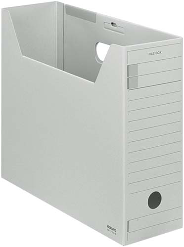 ファイルボックス　Ｆタイプフタ付　Ａ４横　灰１０個画像