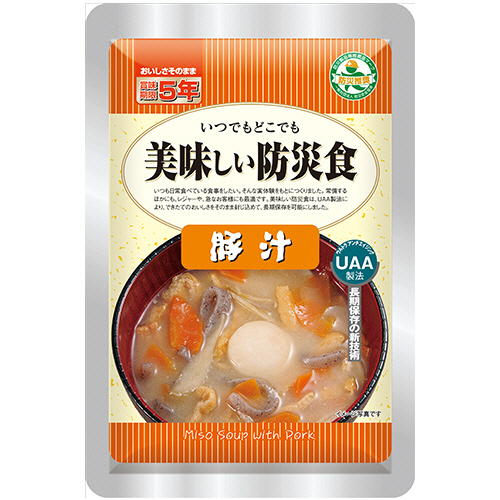 UAA食品 美味しい防災食 豚汁 1ｾｯﾄ(50食)画像