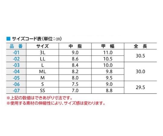 アズピュア防塵ESD手袋（ロングタイプ） ML 1袋（10双入） 透明のパッケージに収められた長い手袋が並んでいる様子
