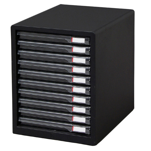 ﾚﾀｰｹｰｽ A4ﾀﾃ ｽﾘﾑ10段 ﾀﾞｰｸｸﾞﾚｰ 1台画像