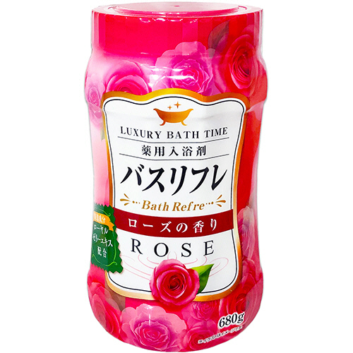 薬用入浴剤ﾊﾞｽﾘﾌﾚ ﾛｰｽﾞの香り 本体 680g 1本画像
