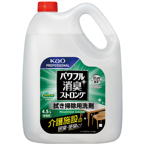 ﾊﾟﾜﾌﾙ消臭ｽﾄﾛﾝｸﾞ 拭き掃除用洗剤 業務用 4.5L 1本画像
