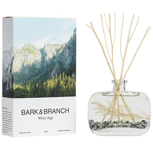 BARK&BRANCH リードディフューザー ホワイトセージ 100mL 1セット画像