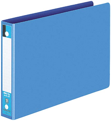 リングファイルボード表紙青Ａ５横背幅３０ｍｍ１０冊画像