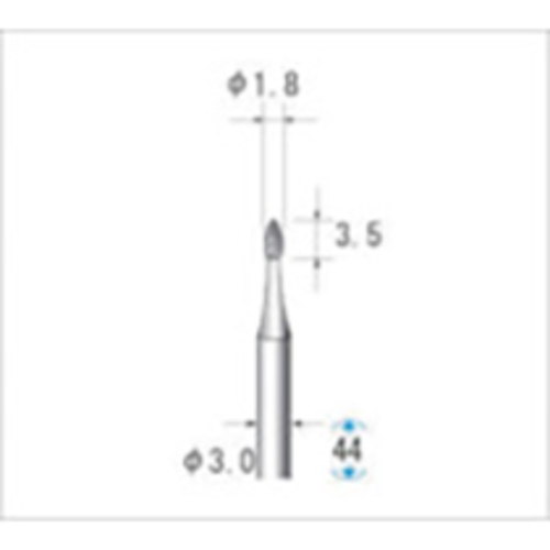 電着ダイヤモンドバー　刃径1.8mm　1本画像