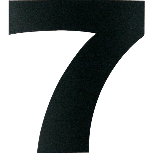 ﾏｸﾞﾈｯﾄ切り文字 ﾌﾞﾗｯｸ 7 1枚画像