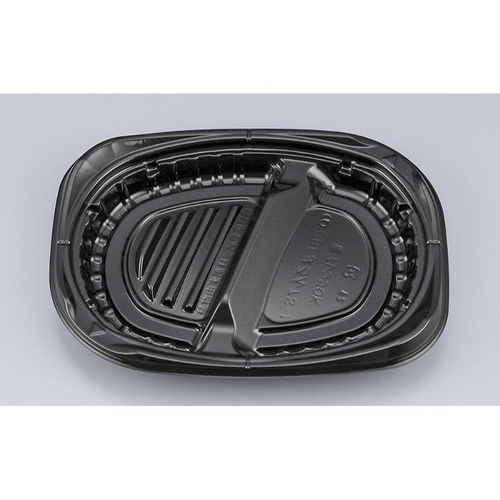 シーピー化成 弁当容器 CBFまろん7S-1 黒 本体画像