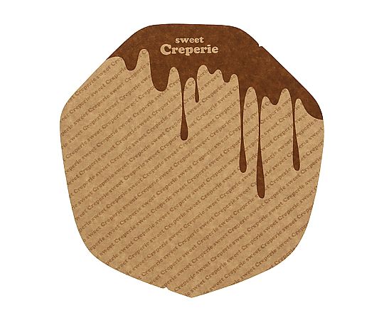 ラミクレープ包装紙 クラフト 変形 チョコレート 200枚入画像