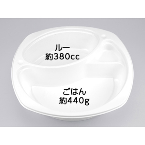 シーピー化成 カレー容器 BFカレー内11 ホワイト 本体 発泡画像