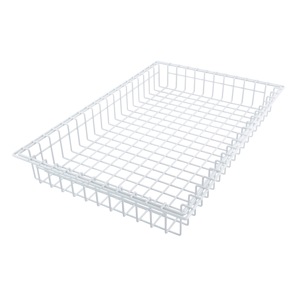 オムツ交換車用　浅型ワイヤーバスケット