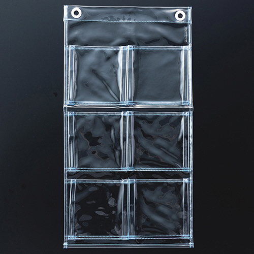 ｳｫｰﾙﾎﾟｹｯﾄ ﾏﾁ付･ﾎﾟｽﾄｶｰﾄﾞ ｸﾘｱｰ 6ﾎﾟｹｯﾄ(2列×3段) 1個画像