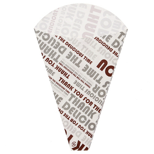 ｸﾚｰﾌﾟ三角袋 ﾃﾞﾘｼｬｽﾀｲﾑ ﾌﾞﾗｳﾝ 1ｾｯﾄ(3000枚:100枚×30ﾊﾟｯｸ)画像