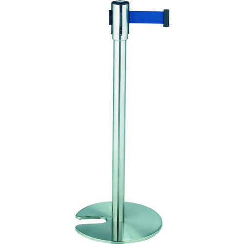 テラモト　ベルトパーテーションスタンドＤ（ステン）ベルト青画像