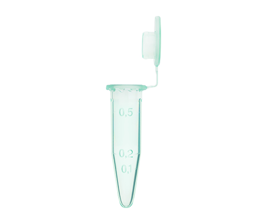 トレフ スタンダードキャップチューブ 0.5mL グリーン 1袋（500本入）画像