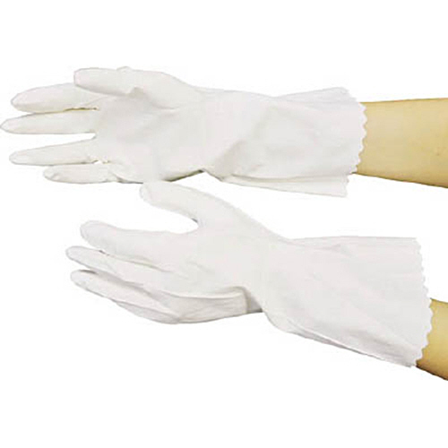 ﾋﾞﾆｰﾙうす手 裏毛なし S ﾎﾜｲﾄ 1双画像