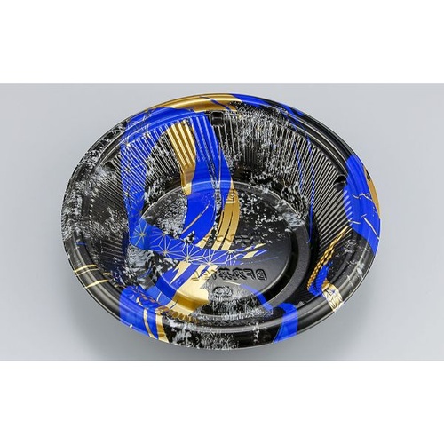 シーピー化成 どんぶり容器 BF丸丼19L 陶輪青 本体画像