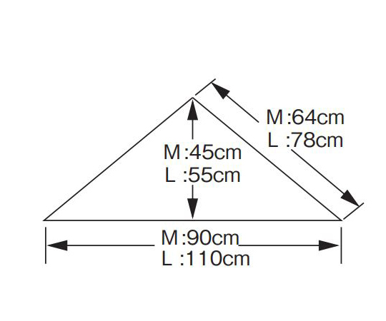 三角布（10枚）　ピンク　M