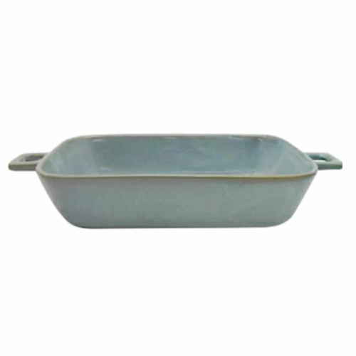 グラタン皿 23cm 持ち手付き レクタングル HINATA 皿 食器 洋食器 耐熱 陶器 ブルー画像