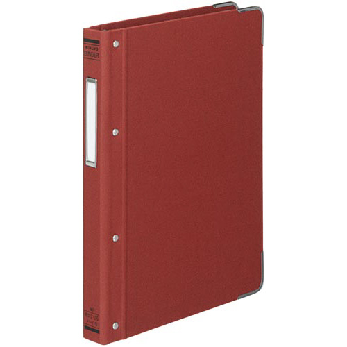 バインダーＭＰ　Ｂ５縦１００枚収容　総布貼　赤４冊画像