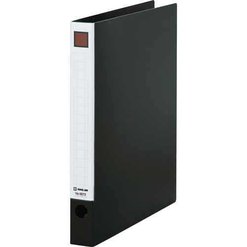 ﾚﾊﾞｰﾘﾝｸﾞﾌｧｲﾙ A4ﾀﾃ 2穴 250枚収容 背幅33mm 黒 1冊画像