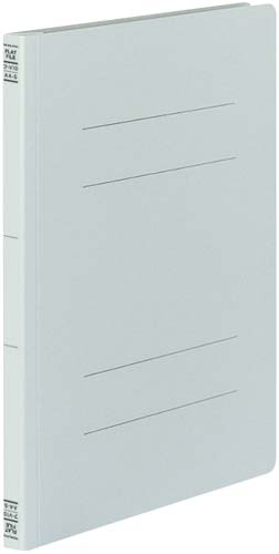 フラットファイルＶ樹脂とじ具　Ａ４縦　灰　１０冊画像