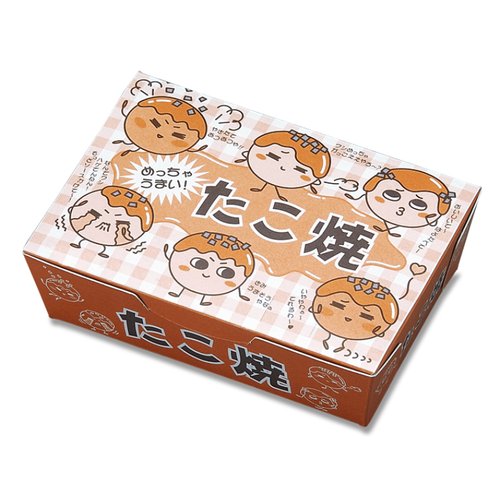 たこ焼き箱 TH-6D (絵柄入り) 京王 [ケース販売]