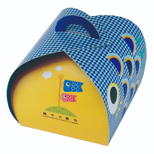 ギフト箱 バルーンBOX 端午の節句 青 ヤマニパッケージ [ケース販売] 包装されたバルーンが透けて見える状態